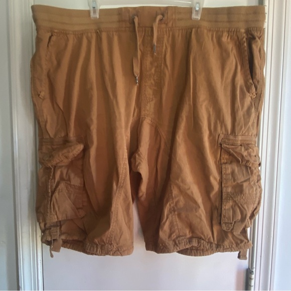 Southpole Men's Tan Cargo Shorts 5XB 80s 90s Vintage - Picture 1 of 5